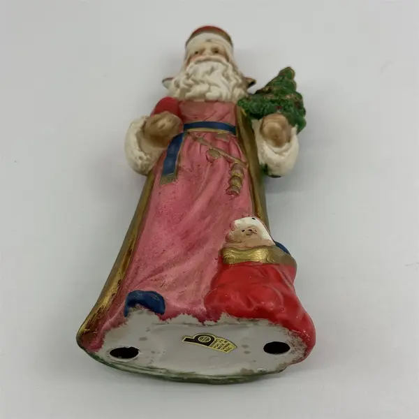 Vintage Brinns Hand Painted Ceramic Old World Santa Claus Figurine 7"