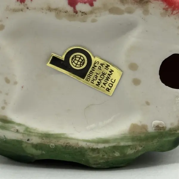 Vintage Brinns Hand Painted Ceramic Old World Santa Claus Figurine 7"