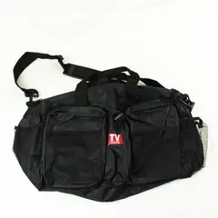 Black TV Guide Duffle Bag Travel Gym 11x10x4 Lightweight