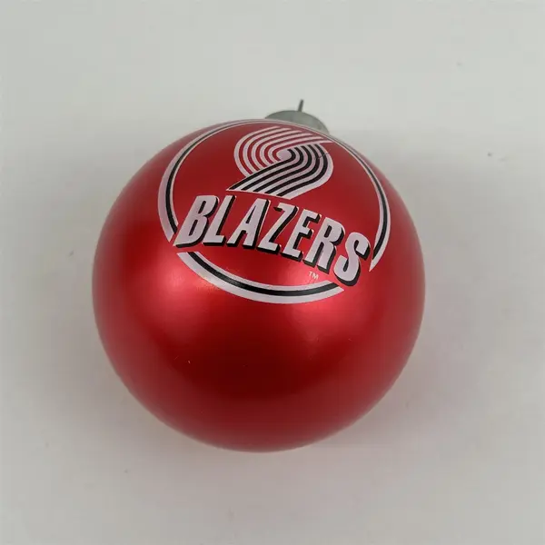 Topperscot Sports Collector Series NBA  Licensed Blazers  Red Glass Ornament