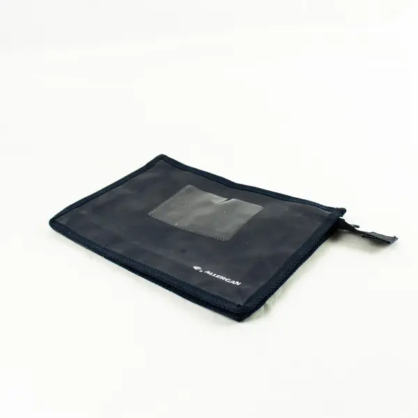 Lot of 2 IPC Drawstring Gym Bag & Small Toiletries Bag w/ Allergan