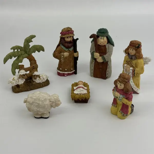 7 Piece Ceramic Nativity Set Made In China