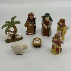 7 Piece Ceramic Nativity Set Made In China