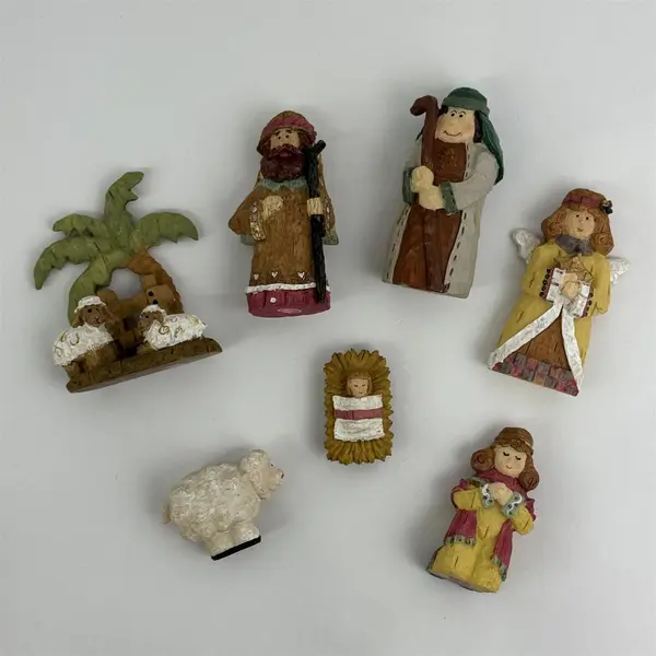 7 Piece Ceramic Nativity Set Made In China