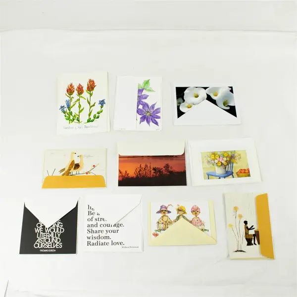 Lot of 10 Greeting Cards & Envelopes Assorted Occasions
