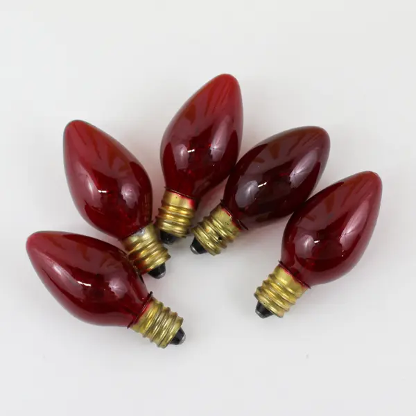 Vtg 5 Light NOMA Electric Plastic Dripping Candle Chandelier Holly Bell Pattern