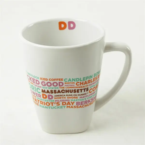 Dunkin' Donuts White Advertising Coffee Mug Collectible Logo