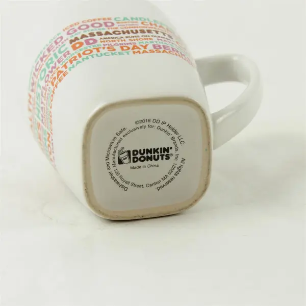Dunkin' Donuts White Advertising Coffee Mug Collectible Logo