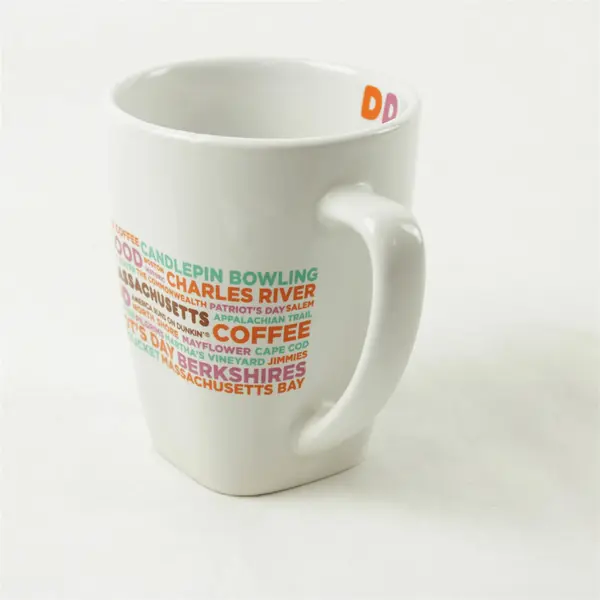Dunkin' Donuts White Advertising Coffee Mug Collectible Logo