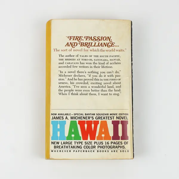 Vintage The Fires of Spring by James A Michener 1969 Paperback