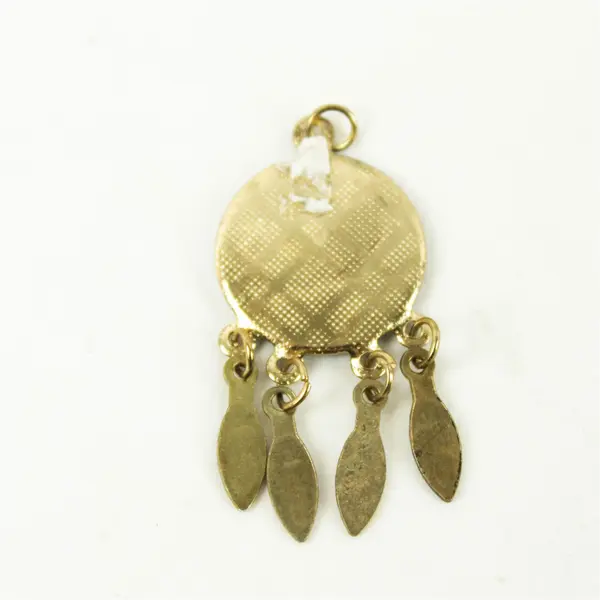 St Joseph's Indian School Pendant Metal with 4 Feathers Vintage