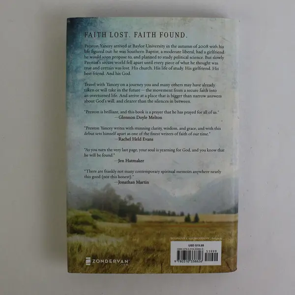 Tables in the Wilderness A Memoir by Preston Yancey 2014 Hardcover DJ Good