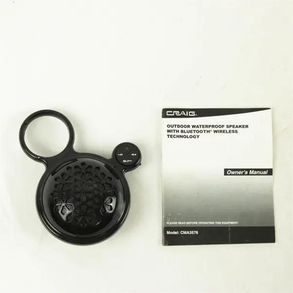 CRAIG Black Waterproof Bluetooth Speaker Wireless Technology Outdoor
