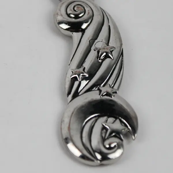 Lot of 4 Stainless Steel Butter/Cheese Unknown Brand Moon & Stars Handle Pattern