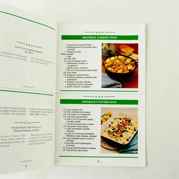 The Country Cooking Recipe Collection Paperback Cookbook