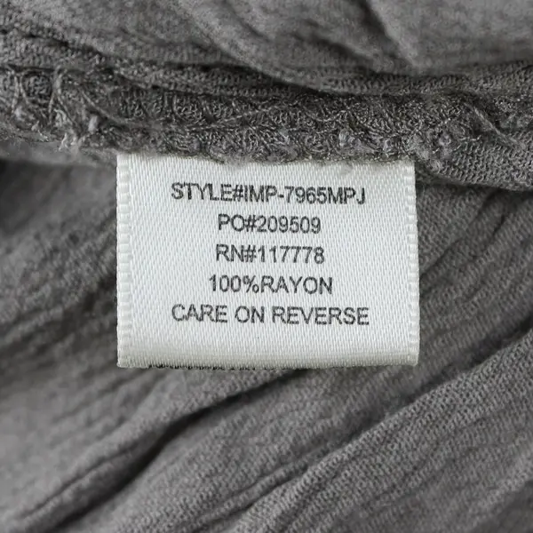 Love Stitch Women's M/L Gray Gauzy Spaghetti Strap Maxi Dress w/Pockets