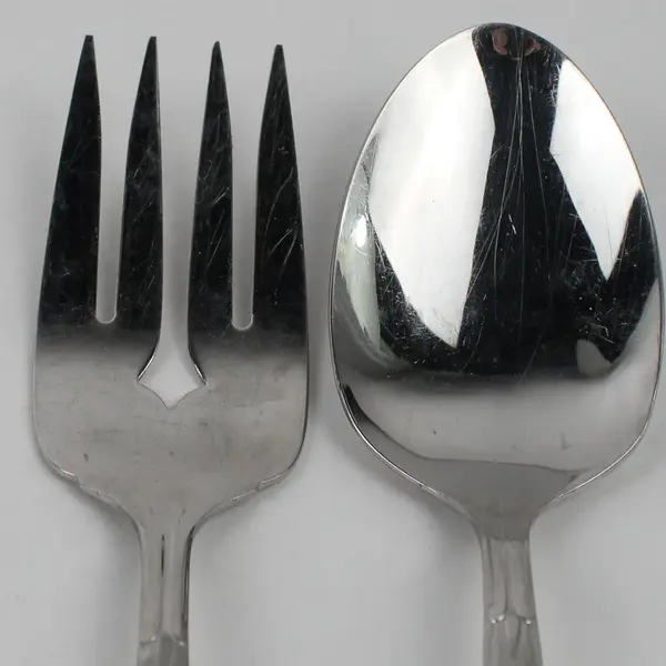 Lot of 3 Oneida Silver Customized Handles Serveware 2 Spoons 1 Fork 