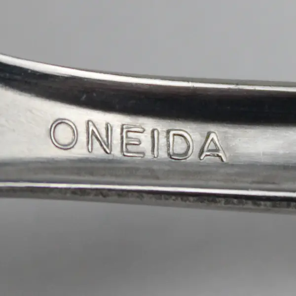 Lot of 3 Oneida Silver Customized Handles Serveware 2 Spoons 1 Fork 