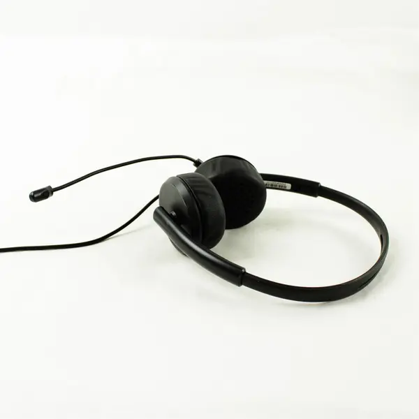 Stereo 3.5mm Jack Headset w/ USB Adapter Noise-Cancel Mic Wired S-023