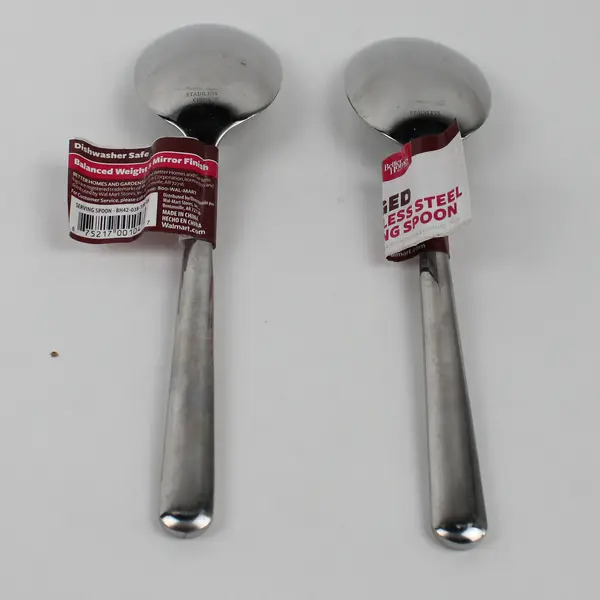 Lot of 2 Better Homes And Gardens Stainless Serving Spoons New With Tags 8.75"