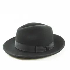 Hats in the Belfry Black Felt Fedora Hat Size S Men's