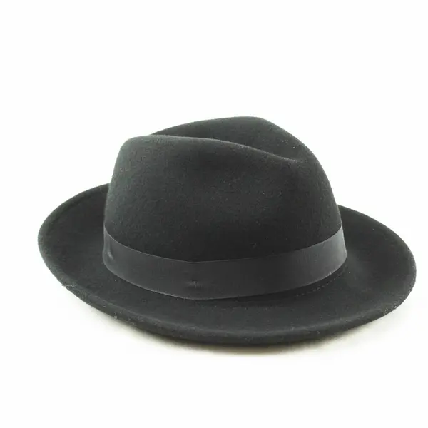 Hats in the Belfry Black Felt Fedora Hat Size S Men's
