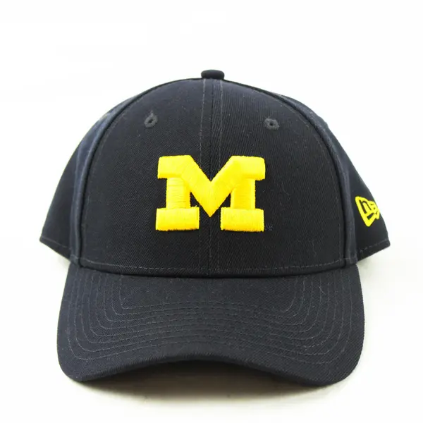 New Era 9Forty University of Michigan Wolverines DARK BLUE Adjustable Hat Cap