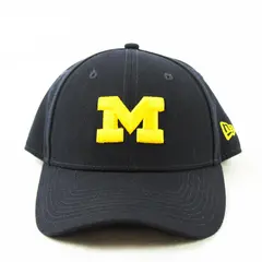 New Era 9Forty University of Michigan Wolverines DARK BLUE Adjustable Hat Cap