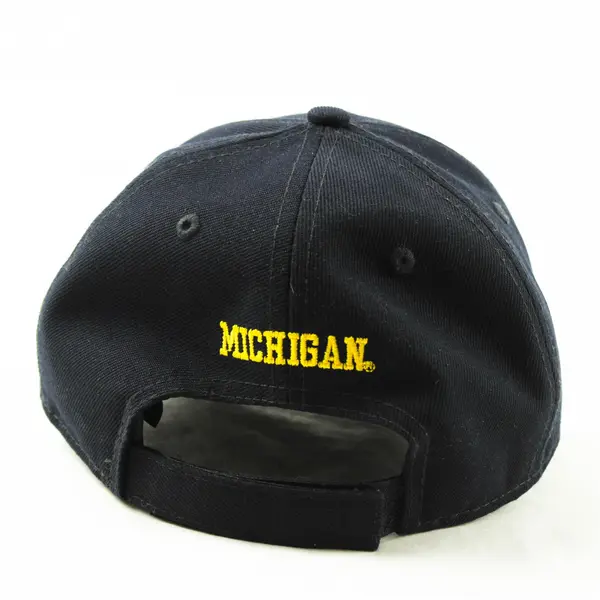 New Era 9Forty University of Michigan Wolverines DARK BLUE Adjustable Hat Cap