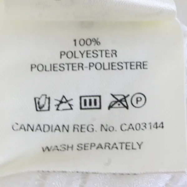 Vtg Jaeger Women's M White Satin Double Breasted  Button Up Long Sleeve Blouse