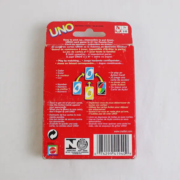 Mattel Games UNO Color & Number Matching Card Game #41940