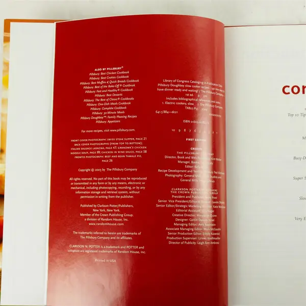 Pillsbury Doughboy Slow Cooker Recipes Hardcover Cookbook