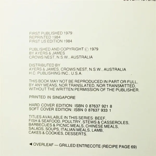 Lot of 2 Vintage Cook Books: Wonderful Ways to Prepare Beef + Quaker Oat Bran