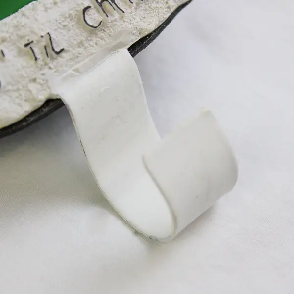 Ceramic Christmas Stocking Mantle Hanger: Days 'Til Christmas Calendar, Santa 