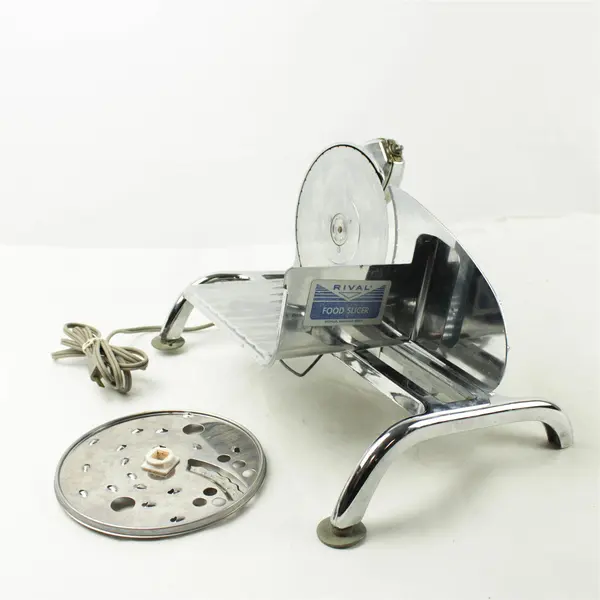 Vintage Rival 1101E-2 Meat & Food Slicer Used, Rust, Untested