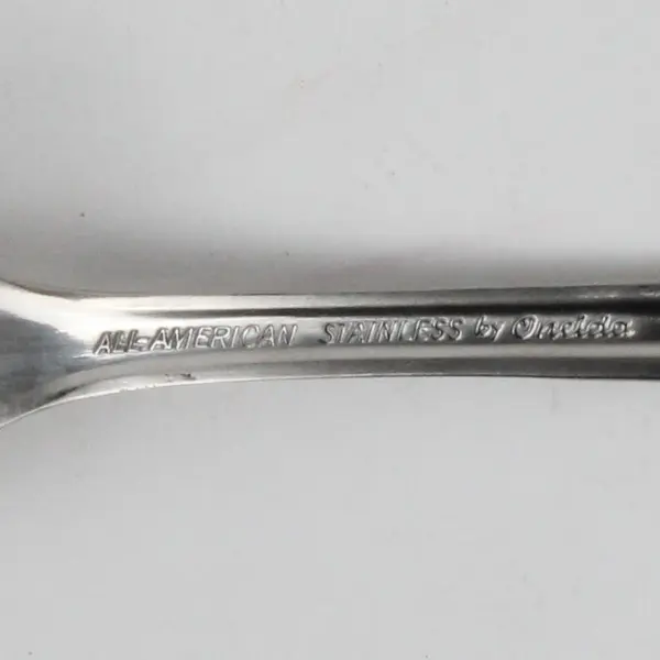 Lot of 5 Oneida Silver Glen Cove Pattern Stainless Salad Forks 6.25" Good