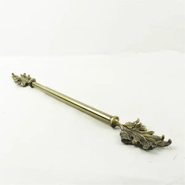 Umbra Set of 4 21 inch Curtain Rods Burnished Gold Decorative Ends +2