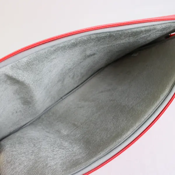 Mosiso Laptop Bag Orange 17" Internal Diagonal Plush Lining Water Resistant