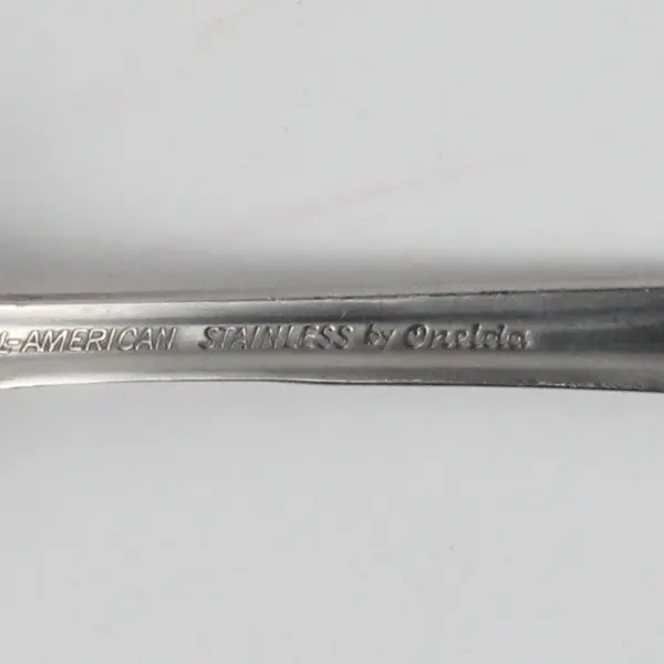 Oneida Silver Glen Cove Pattern Stainless Sugar Spoon 6" Long Good