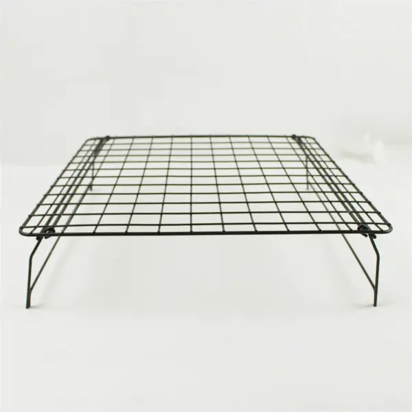 Set of 3 Black Wire Stackable Shelves 13x13 Desk Closet Pantry Organizer