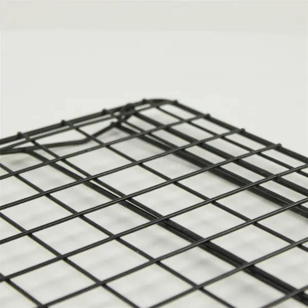 Set of 3 Black Wire Stackable Shelves 13x13 Desk Closet Pantry Organizer