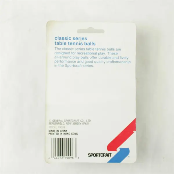 Sportcraft Table Tennis, Ping Pong Balls, Model # 19096