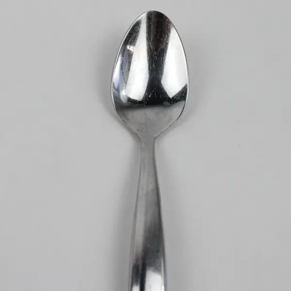 Lot of 6 Oneida Silver Unknown Pattern Stainless Oval Soup Spoons 7.25" Good