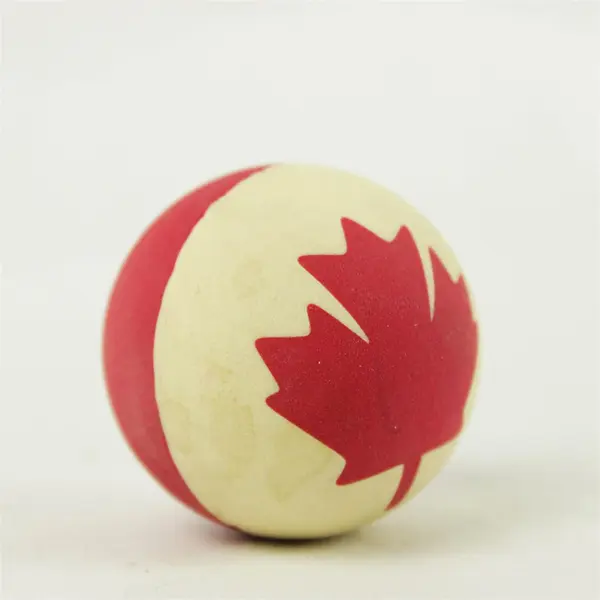 Lot of 3 Rubber Balls & 1 Hacky Sack USA and Canada- Good Pre-Owned Toys