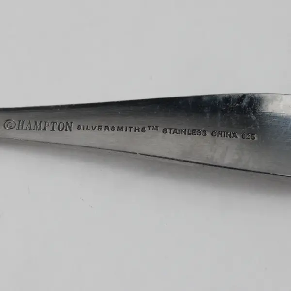 Lot of 4 Hampton Silversmiths Conifer Pattern 18/0 Stainless Teaspoons  6.5" HTF