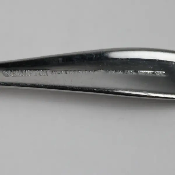 Lot of 5 Hampton Silversmiths Conifer Pattern 18/0 Stainless Teaspoons  6.5" HTF