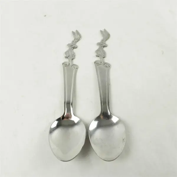 Vintage Set of 2 Nestle Nesquik Bunny Spoon Stainless 6.5" Imperial