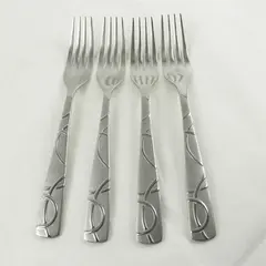 Set Of 4 Cambridge Conquest Stainless Dinner Forks Flatware