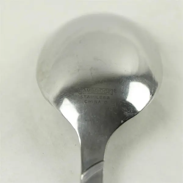 Set of 4 Cambridge Conquest Stainless Place/Oval Soup Spoons 