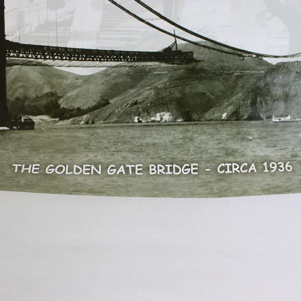 Golden Gate Bridge 18X24 Poster 1936 Historic Construction Photo Used California